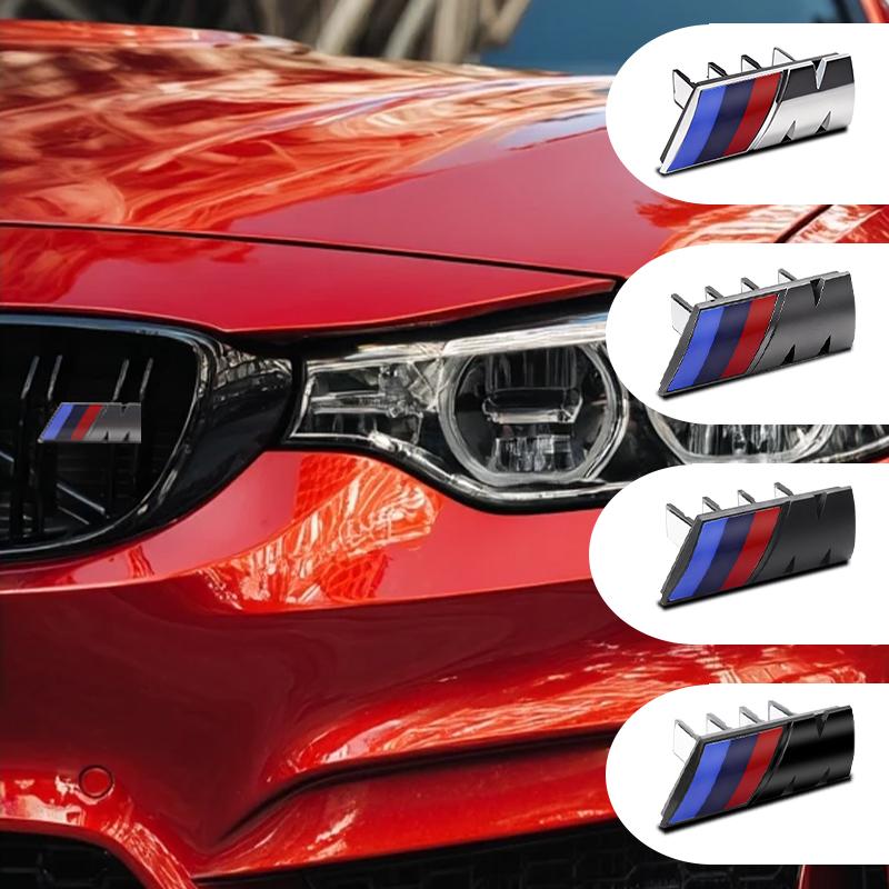 7.3cm 9cm 3D Car Emblem ABS Front Grille Badge Sticker Decor Decal For BMW M E46 E90 F10 F30 G20 G30 X3 X5 X6 E60 E39 M3 M4 M5 ZZ1