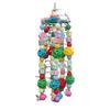 Игрушка для попугаев, узлы, разрывание, деревянная игрушка для птиц с разноцветными акриловыми бусинами, блоки из массива дерева, регулируемые веревки, крючки для какаду