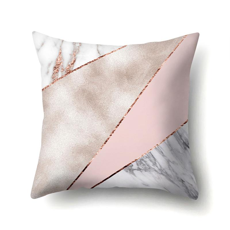 Ins Style Abstract Creative Polyester Pillow Case Car Decoration Home Printed Bedside Cushion Cover Pillow Case