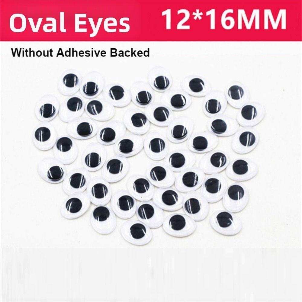 100pcs/bag Plastic Wiggling Moving Eyes 3D Kindergarten Handmade Dolls Eyes Dolls Activity Eyes