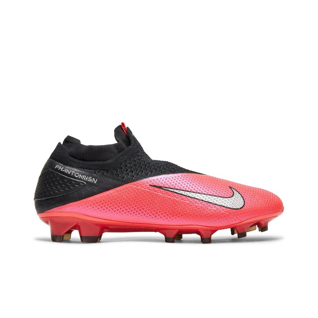 Nike Phantom Vision 2 Elite Dynamic Fit FG 'Laser Crimson Black' (Unisex) Laser Crimson / Black / Metallic Silver Soccer Shoes CD4161 606