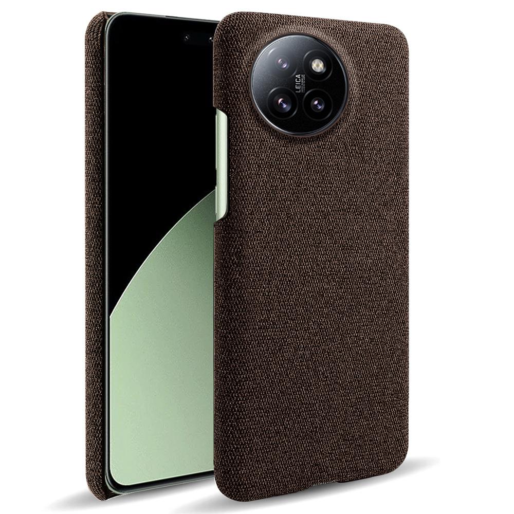 For Xiaomi Civi 4 Pro 5G/14 Civi 5G Shockproof Case Solid Color Fabric Cloth+PC Phone Cover