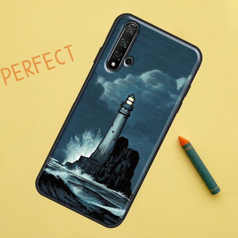 Чехол Lighthouse для Huawei Nova 5T 9 10 SE 7i 8i 11i 12i Y60 Y61 Y70 Y72 Y73 Y90 Y91 P20 P30 P40 Lite