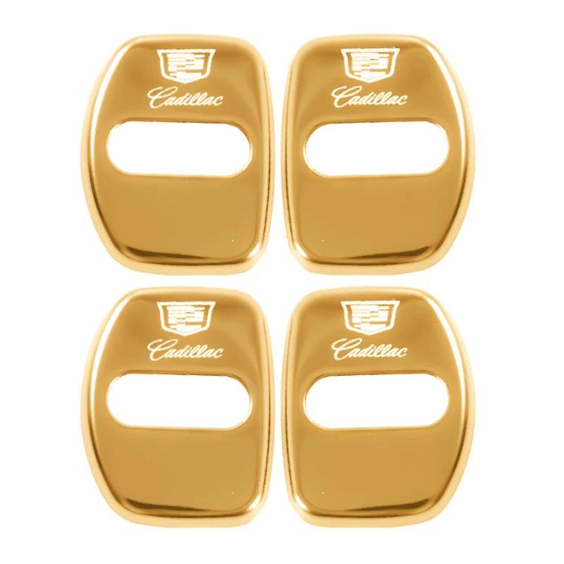 Car Decoration 4pcs Door Lock Cover Case for Cadillac CTS CT4 CT5 CT6 XT4 XT5 XT6 Metal Auto Exterior Accessories