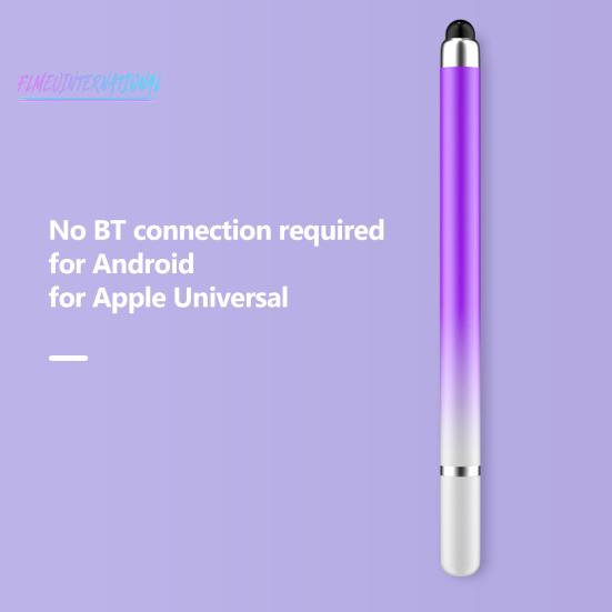 Стилус градиентного цвета, двуглавый, высокоточный, чувствительный, противоскользящий, универсальный, для мобильных телефонов, планшетов, емкостный экранный диск, стилус