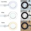Magnifying Lamp - Magnifier With 5 Diopter Light - With Clamp, Swivel Arm, Dimmablewhite