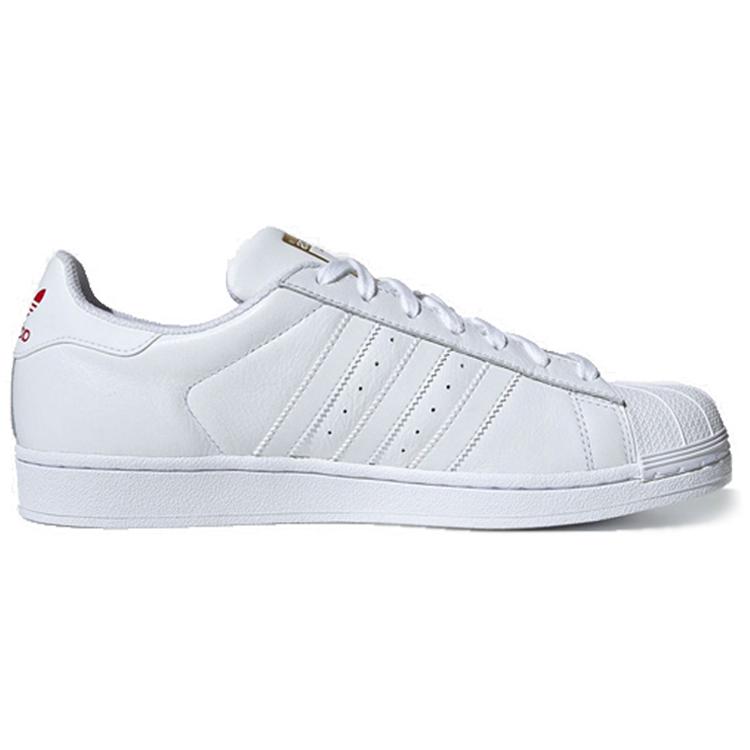 Adidas Superstar 'Valentine's Day' (Unisex) Footwear White / Cool Red / Gold Mint Skate Shoes EG3396
