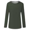 Womens Long Sleeve Round Neck Shirts Basic Tee Casual Top Fall Trendy Tunic Outfits Fitted T Shirts