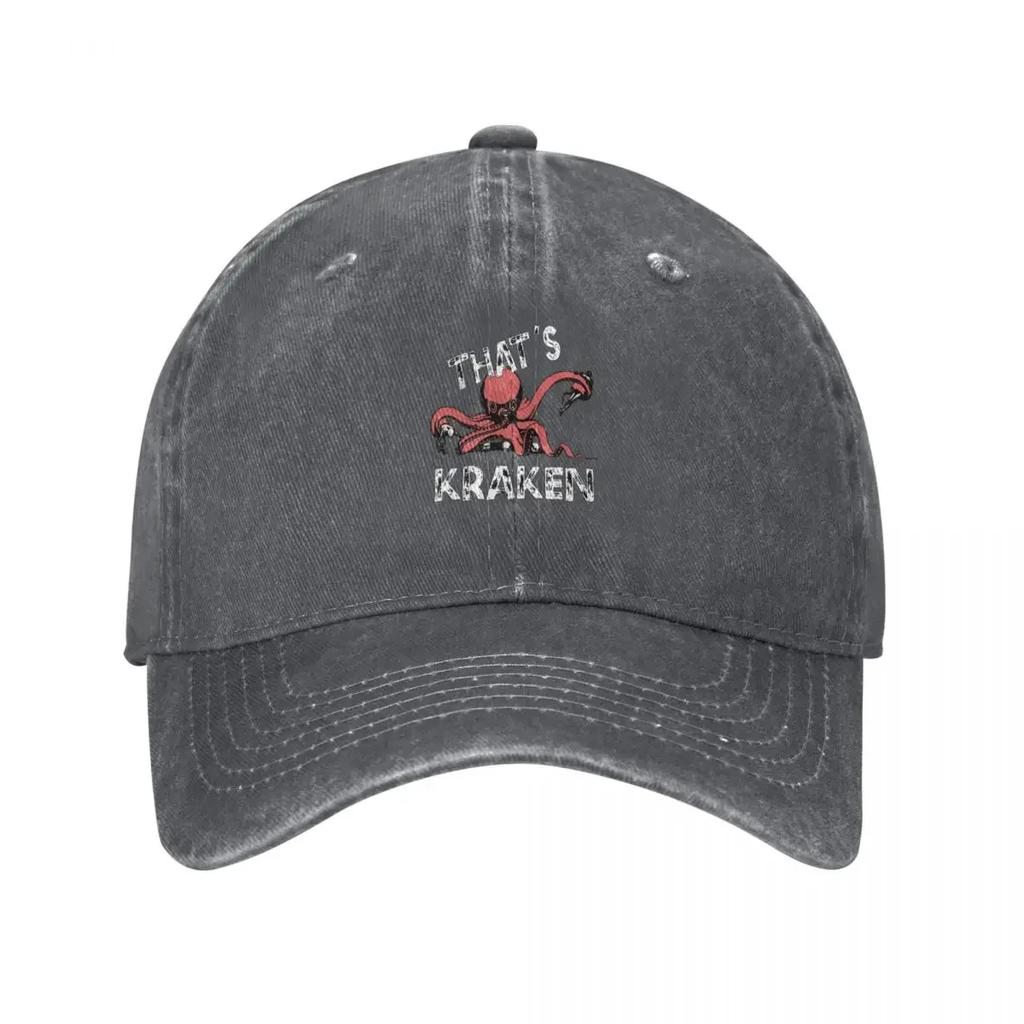 Thats Kraken Baseball Cap Unique hats Luxury Unisex Hat tactical cap fishing hat Unisex Caps Womens