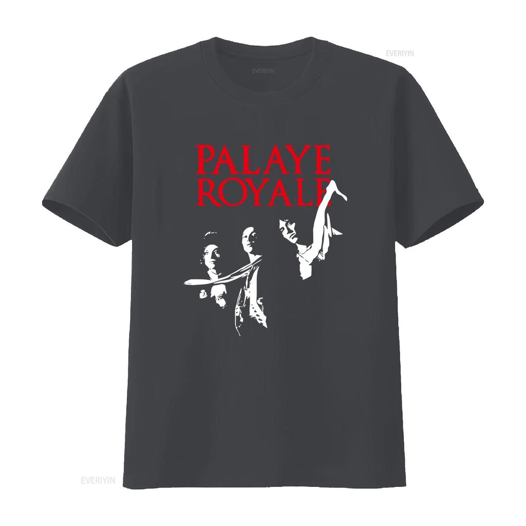 Футболка Palaye Royale Стильный Принт Группы Для Любителей Музыки Идеально Для Дней Рождения и Семейных Праздников Винтажная Стирка Унисекс