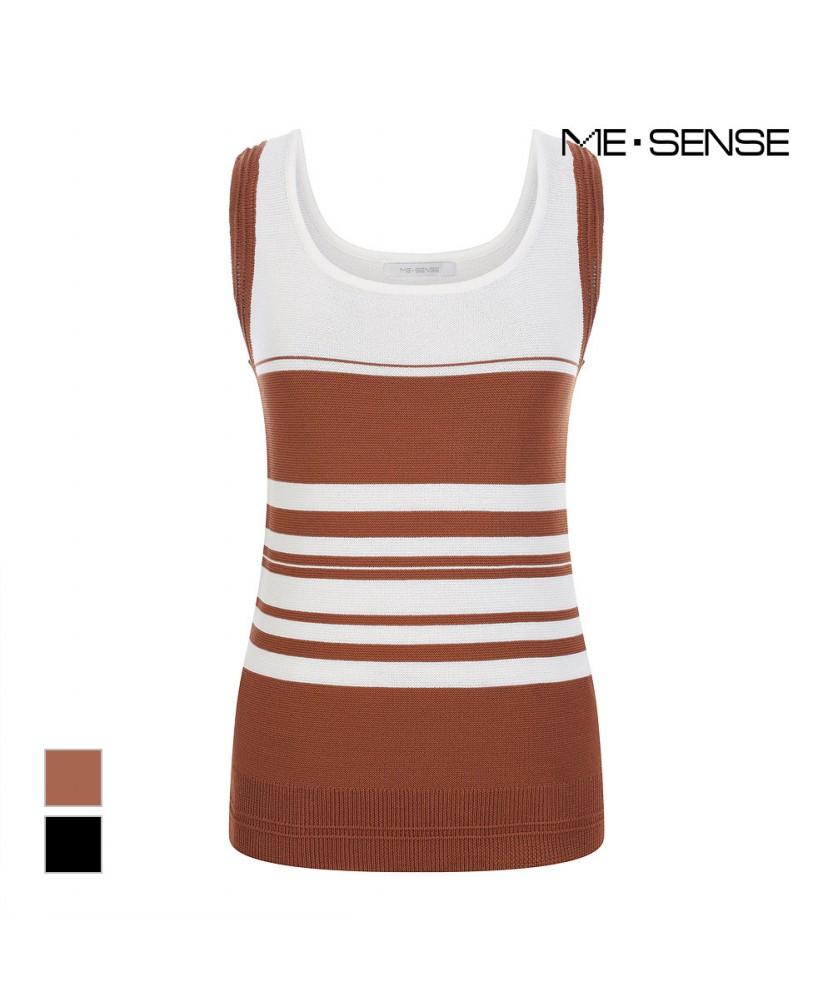 MESENSE Contrast Striped Sleeveless_Mb55Knmd15Z