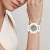 Casio Серия BABY-G, тематическая, разноцветный леопардовый принт, белый ремешок, водонепроницаемые, кварцевый механизм, ремешок из смолы, японские и корейские часы, BA-120LP-7A1DR