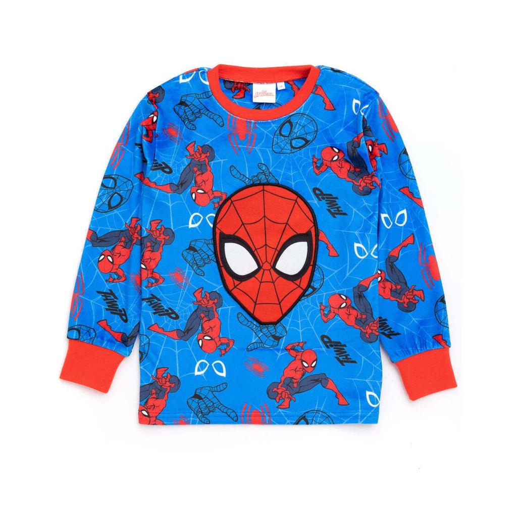 Spider-Man Childrens/Kids Fleece Long Pajamas Set