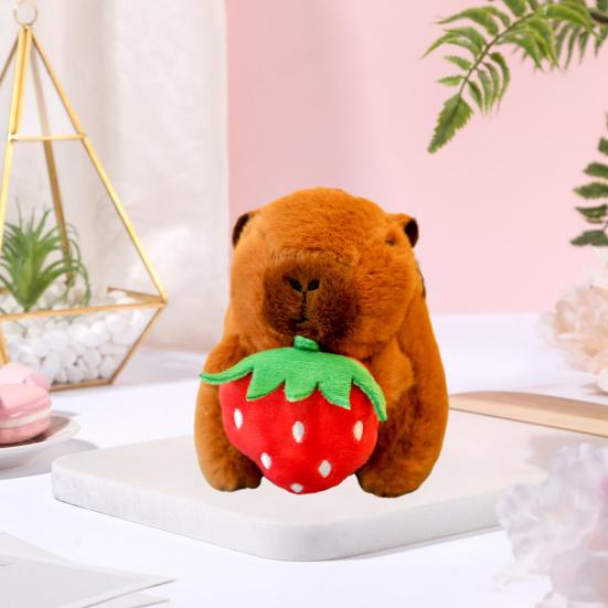 Мягкая игрушка-брелок в виде капибары, подвеска в виде дикой природы, надежное крепление, декоративная сумка, милый брелок в виде животного