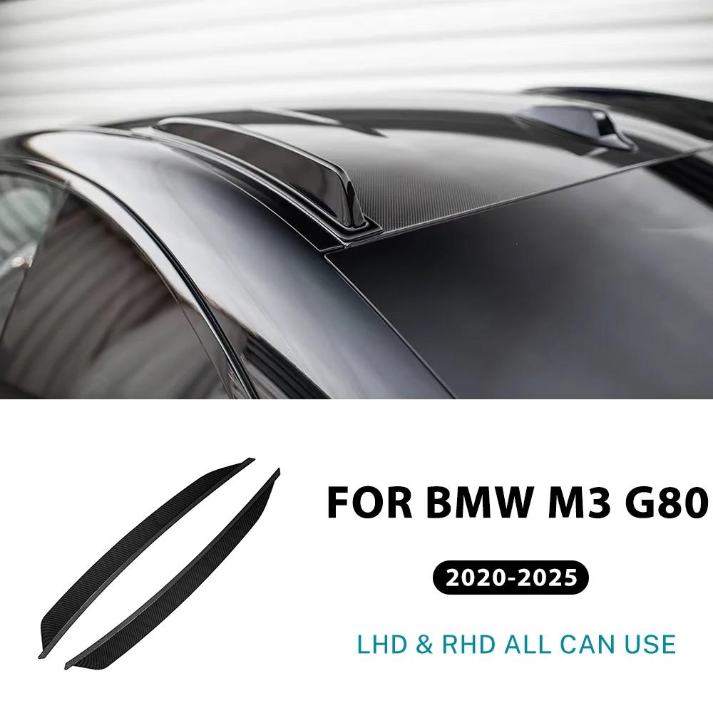 Carbon Fiber Roof Side Wing Spoiler for BMW M3 G80 M4 G82 2021-2022-2023-2024-2025 ABS Glossy Black Car Styling Auto Accessories