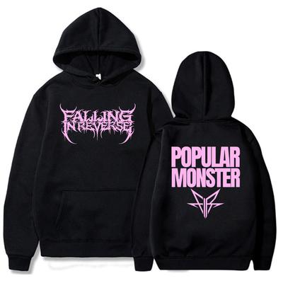 Альбом Популярный Monstour Принт Толстовки Falling in Reverse Рок-группа Толстовки Зимние Толстовки с капюшоном Пуловеры с длинным рукавом Moletom Мужские