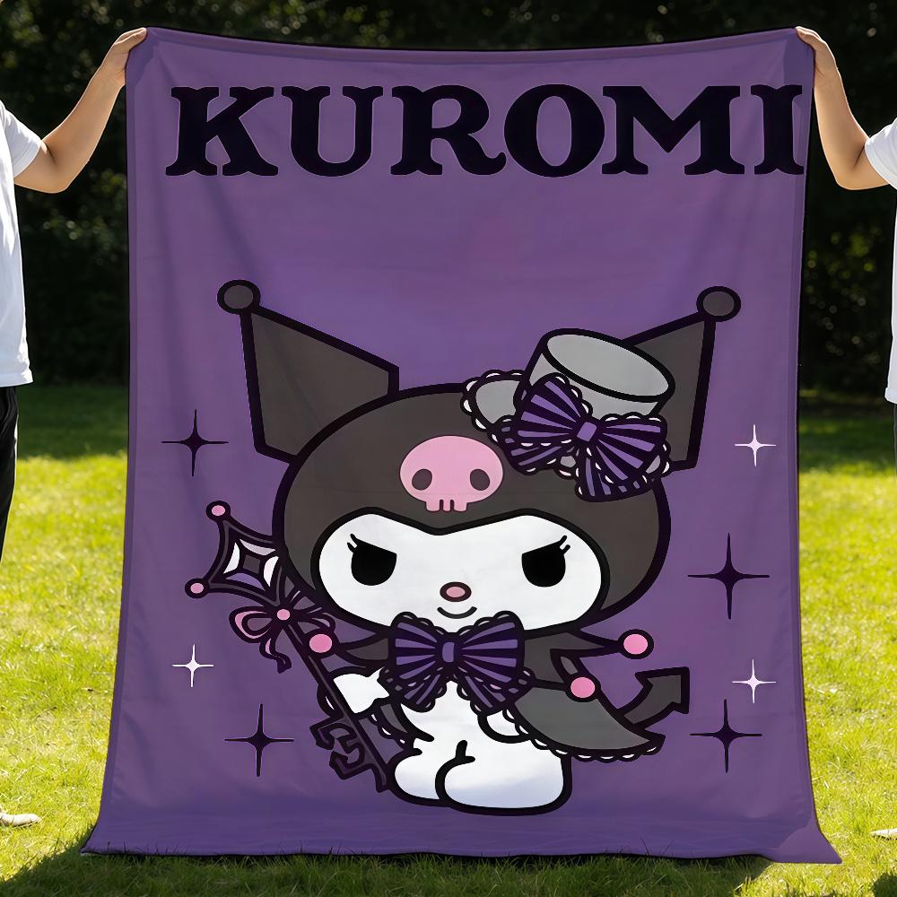 SRO K-KuromiS-ES Cute Blanket Throw Super Cosy Plush Living Room Sofa Couch Childish Birthday Gifts