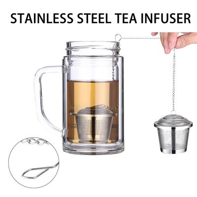 Устройство для заварки листового чая, многоразовые чайные шарики из нержавеющей стали, мелкоячеистое ситечко для чая