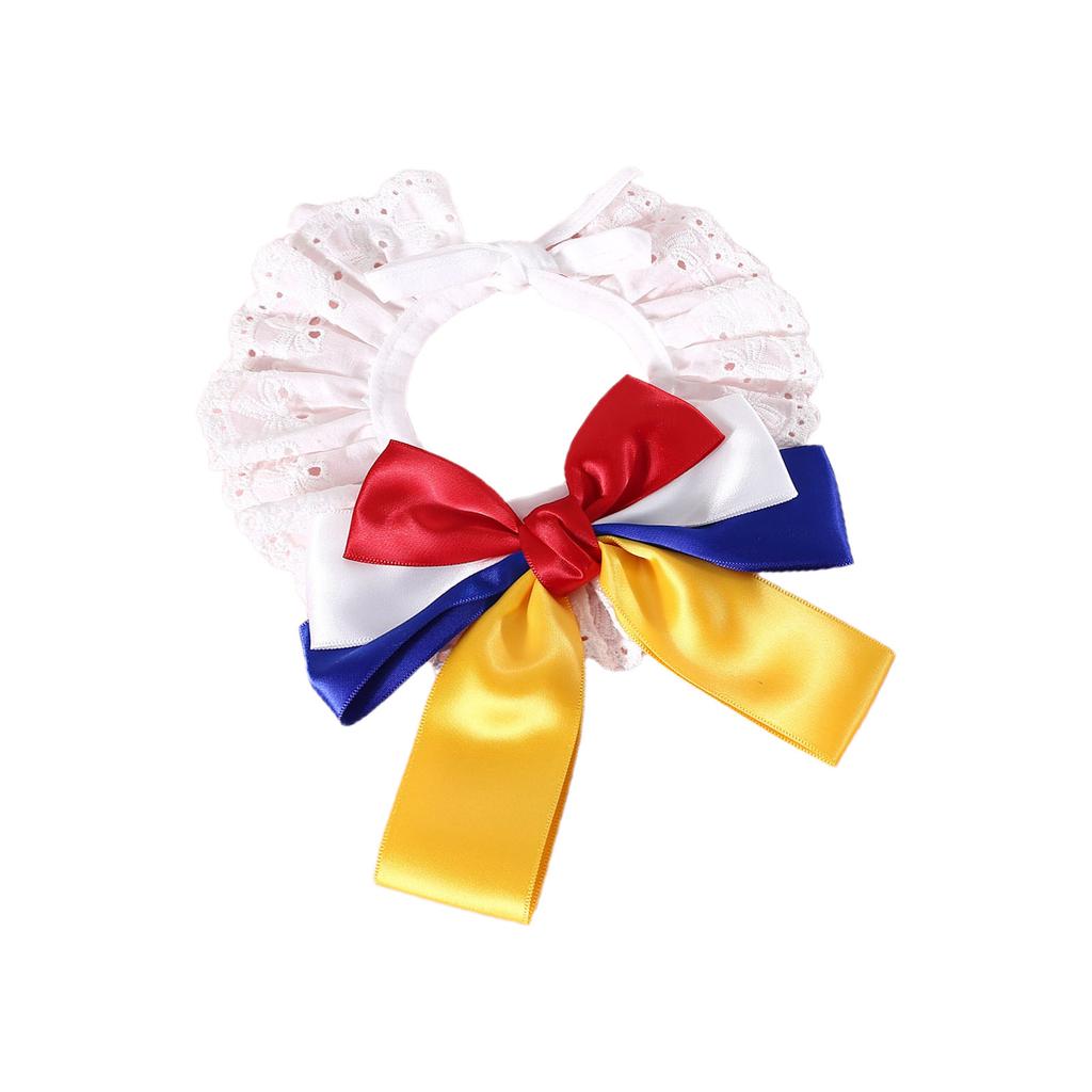 Кружевной ошейник-бантик для кошек и собак, модный галстук, праздничный галстук для домашних животных, костюмный ошейник, регулируемый галстук для домашних животных