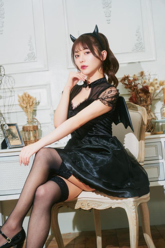 Clearstone GLOWHOLIC Cosplay Halloween Noir Devil Black Women's