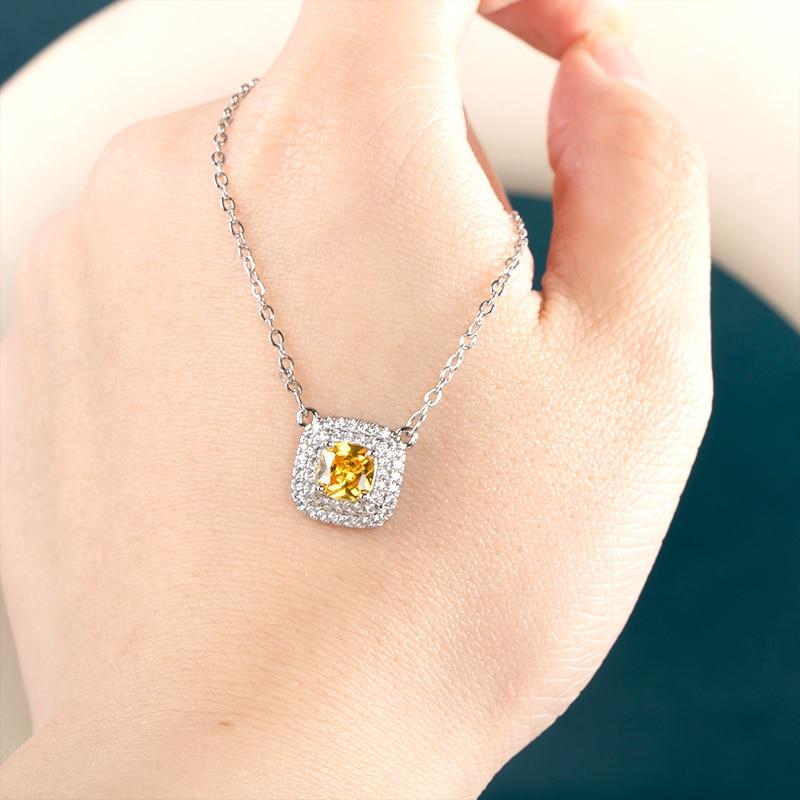 BELLA BOX Великолепное циркониевое ожерелье женское желтого цвета Высокое качество свадебное ожерелье для свадьбы модные украшения