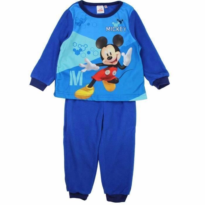 Pyjama polaire Mickey - DISNEY - MIC22-2723 S1-8A - Garçon - Bleu