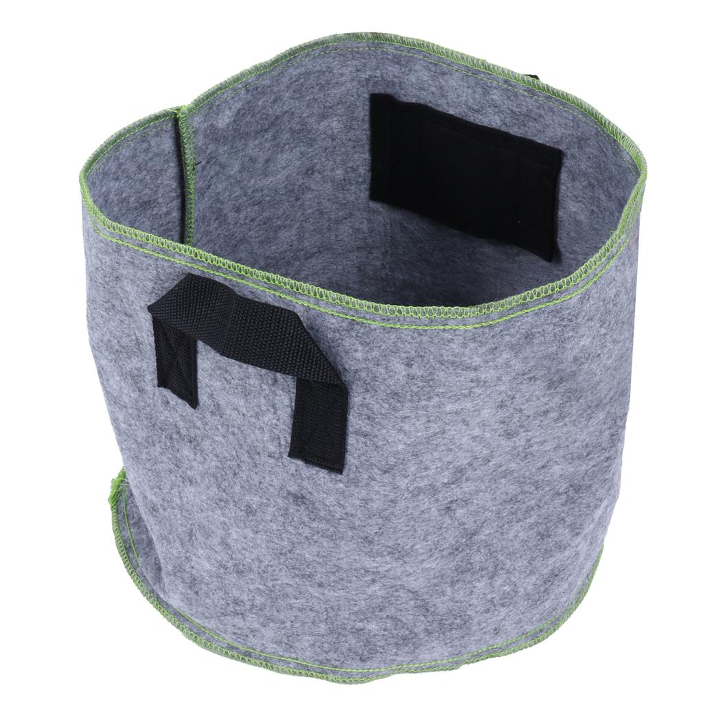 Gardening NonWoven Plant Grow Bag Environmentally Friendly Plan Planter Bag for Outdoor(5 Gallons 30x25cm )