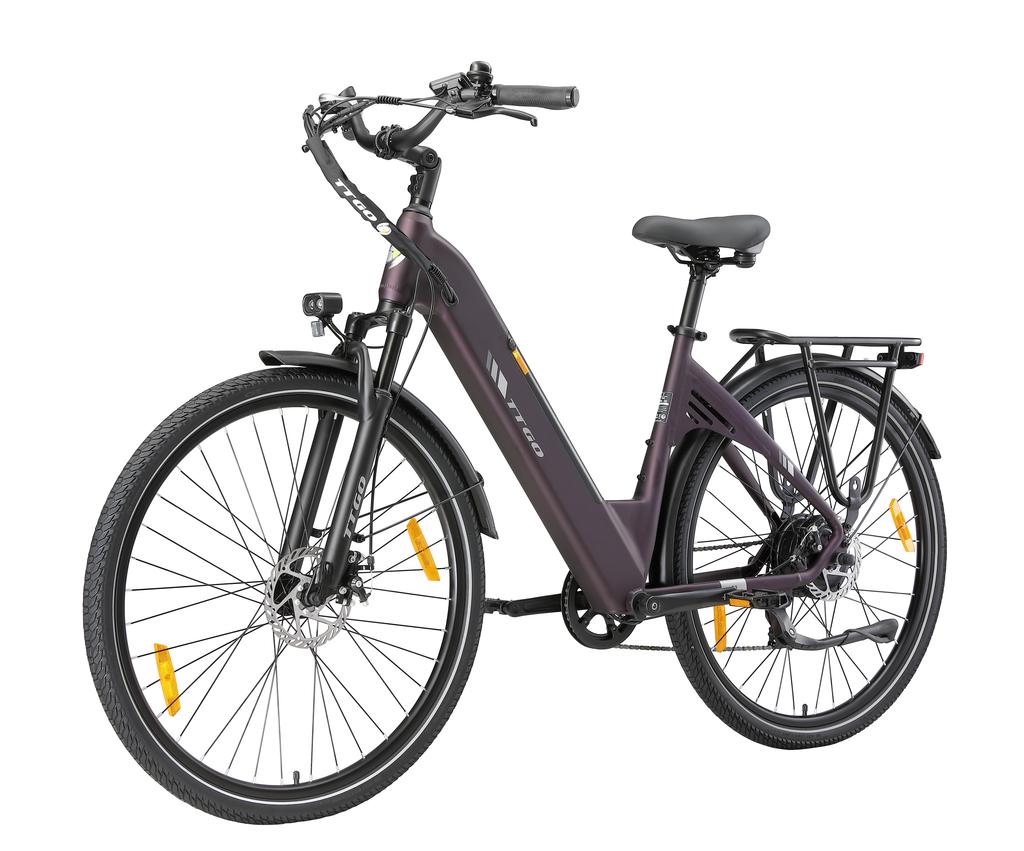 TTGO C3 SE Urban Commuting Electric Bicycle For Adult 28 Inch Tires 250W Motor 36V20Ah Battery Multi Terrain E-Bike With All-Terrain Braking
