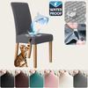 Soft Cheap Waterproof Chair Covers Solid Colours Chair Cover Stretch Elastic Office Chair Banquet Furniture Protector Home Decor