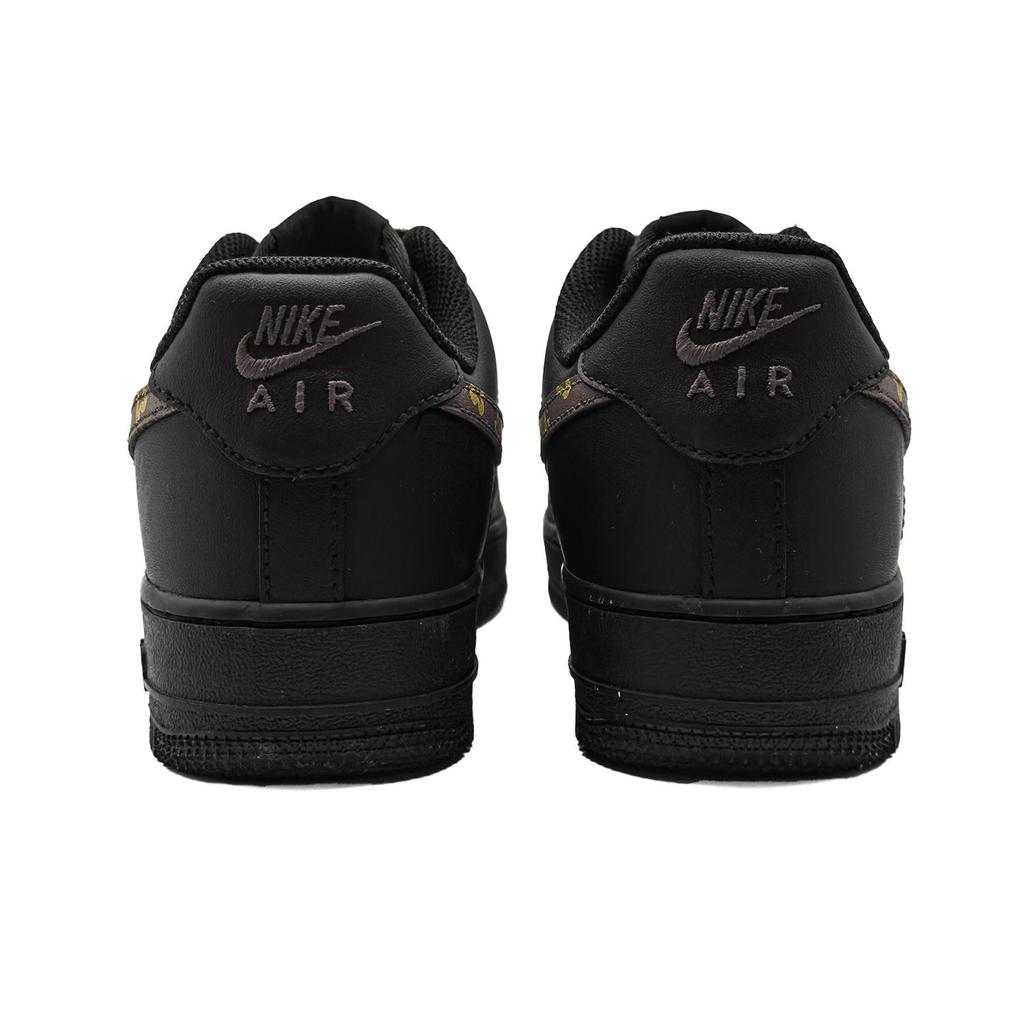 Nike Air Force 1 Luxury Design Leather Abrasion Resistant Slip Resistant Low top Skateboard Shoes Men's Black Brown CW2288-001(Team430-)