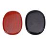 2Pcs Crystal Stone Set Black and Red Carved Palm Stone Set for Friends Teachers Couples Gift