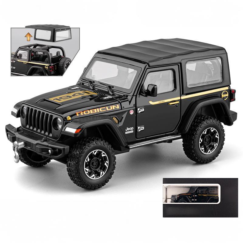 1/24 Jeep Wrangler Rubicon Off Road SUV Alloy Diecast Model Car Premium Home Trendy Toys Display Decorations Birthday Gifts Boy