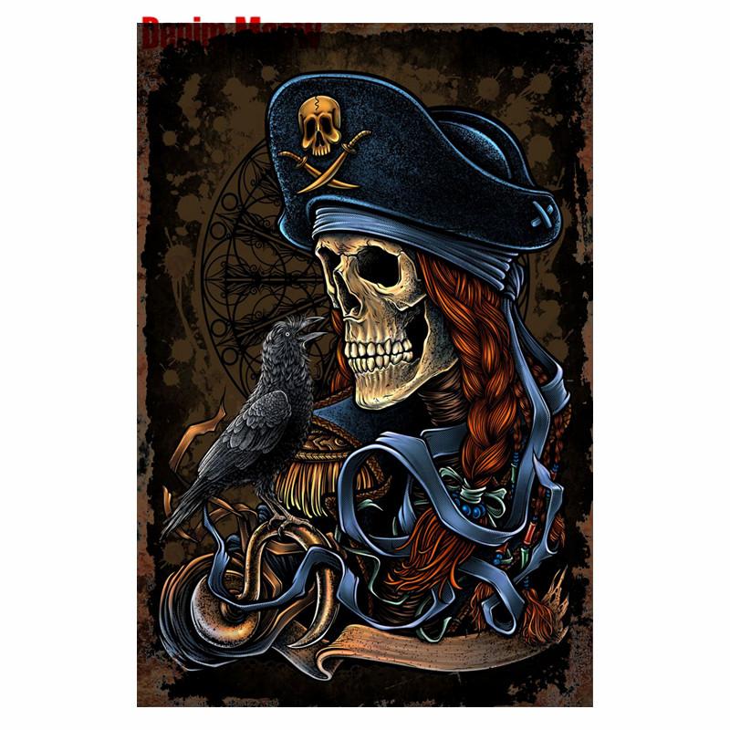 Студия винтажной татуировки, металлическая жестяная вывеска, красивая девушка, металлическая табличка, татуировка красивая девушка, ретро-декор стен, декор комнаты, WY36