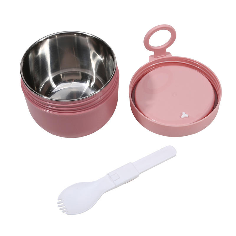 600 мл термобокс для ланча, мини-портативный герметичный пищевой контейнер из нержавеющей стали, вакуумная чашка для супа, изолированная чашка для завтрака, ложка