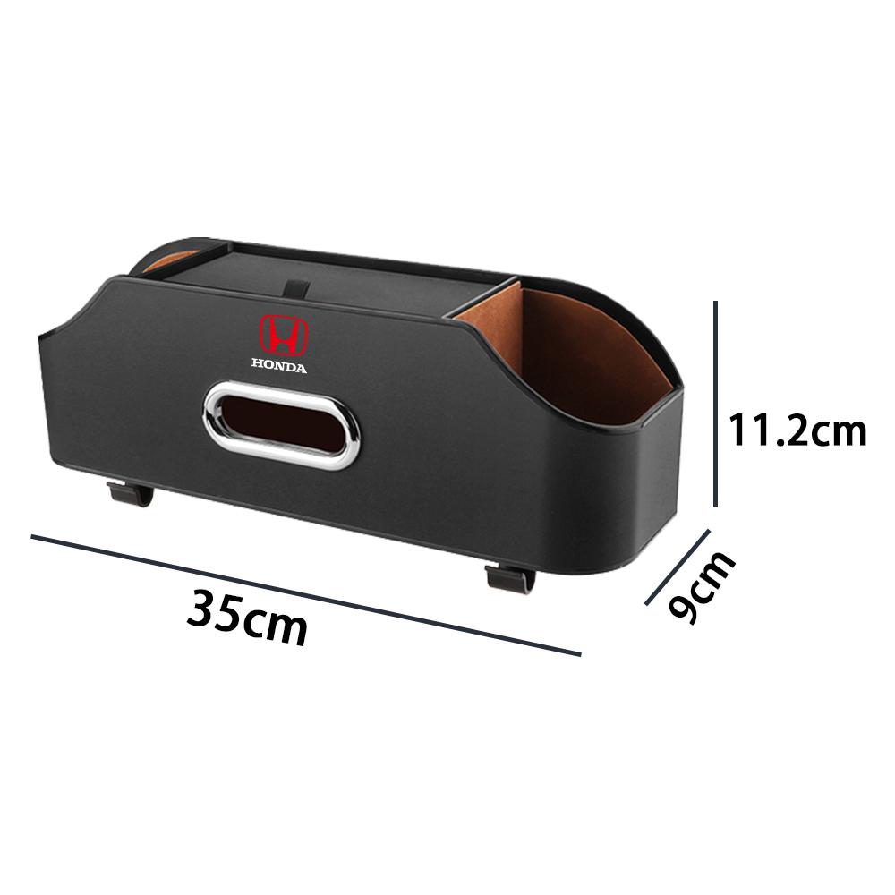 PU LeatherCar Seat Back Storage Box Tissue Box Water Cup Mobile Phone Holder For Honda Civic Accord Jazz CR-Z Element Insight AK7