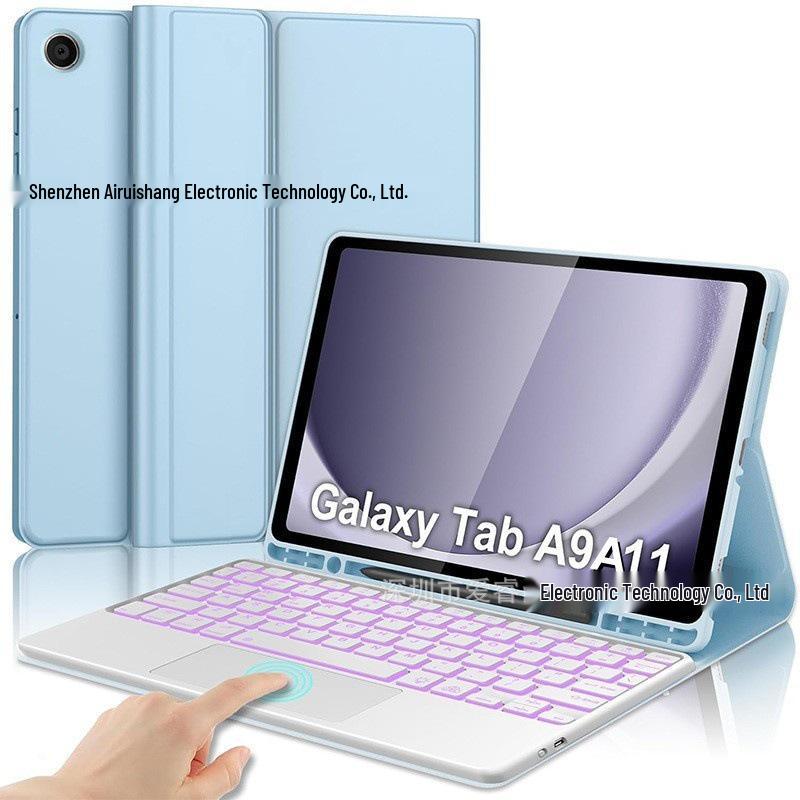 Samsung Tab A11 Сенсорная Подсвечиваемая Клавиатура Bluetooth A9 с Отсеком для Стилуса - X133/X135