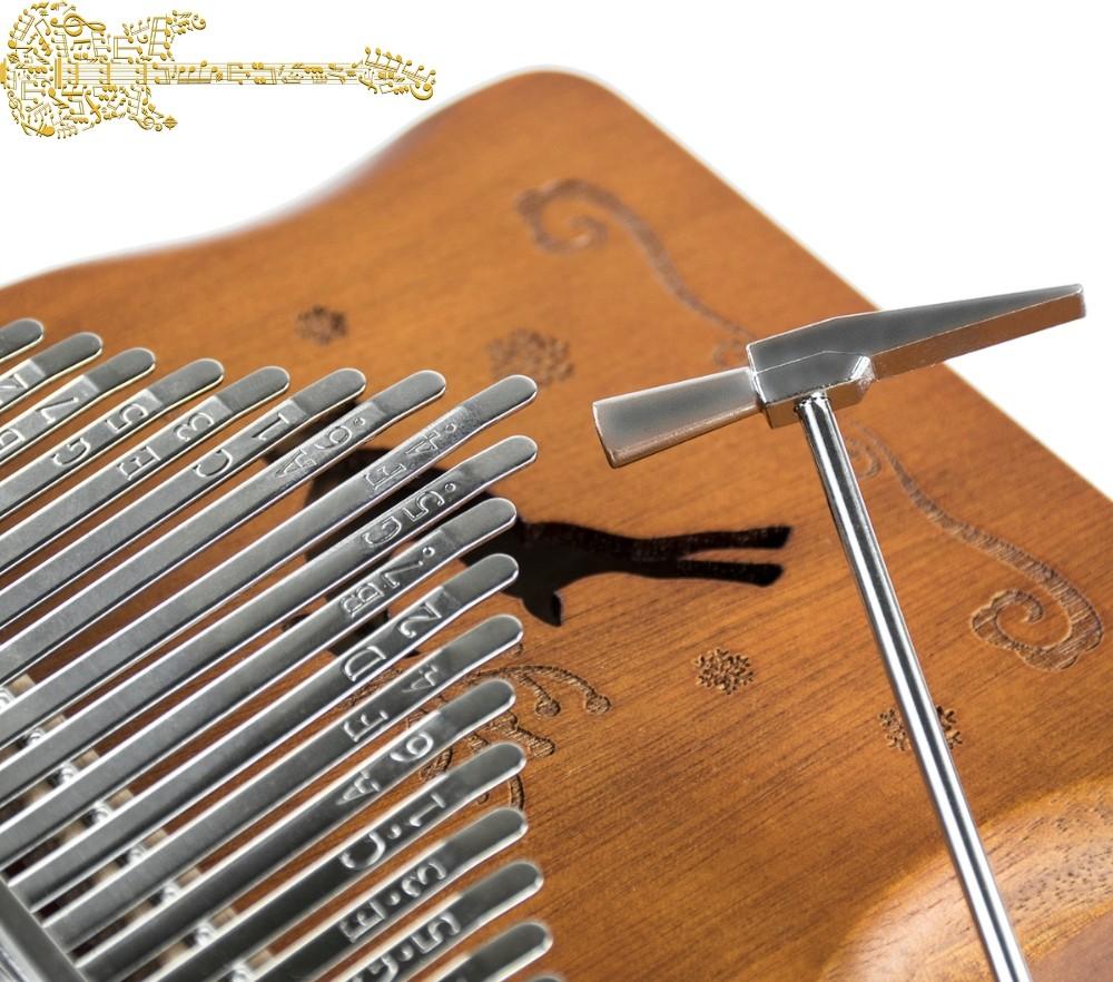 17-Tone Wooden Kalimba with Kira Accessories