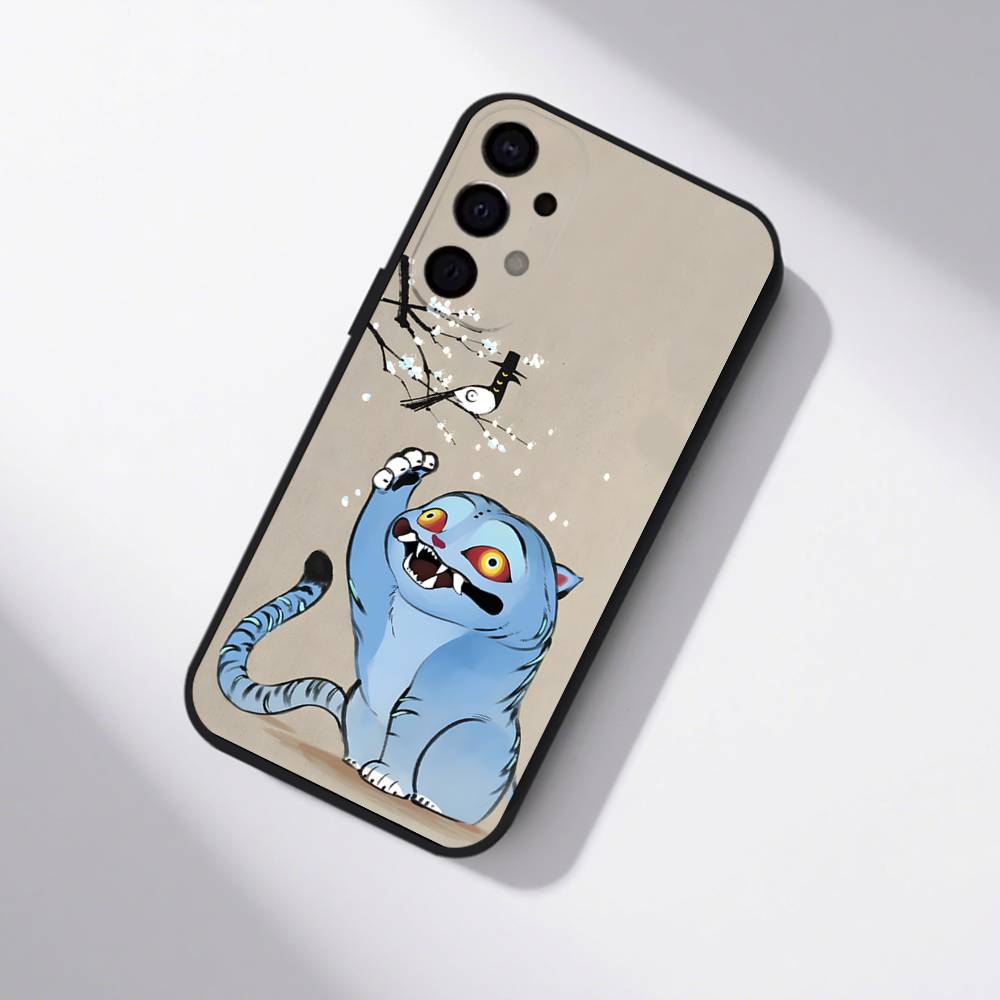 Чехол для телефона KPop Tiger Of D-Demon H-Hunters для Samsung S25,S24,S21,S22,S23,S30,Ultra,S20,Plus,Fe,Lite,5G Черный