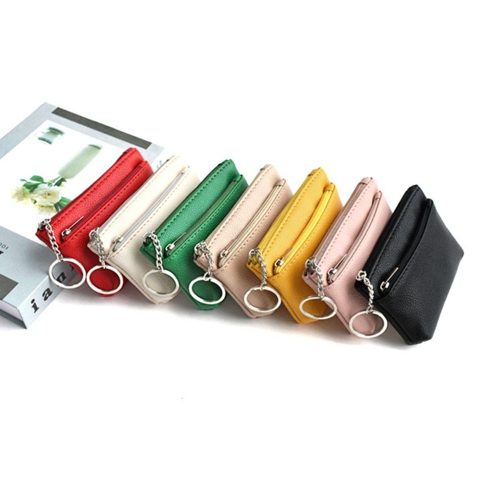 Мини-кошелек для мелочи Pure Color, держатель для кредитных карт, короткий кошелек, маленький кошелек из искусственной кожи для мужчин