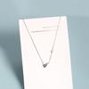 925 Sterling Silver Paper Plane Pendant Necklace Cubic Zircon Clavicle Chain Necklace Jewelry for Women Daily Gifts S-N581
