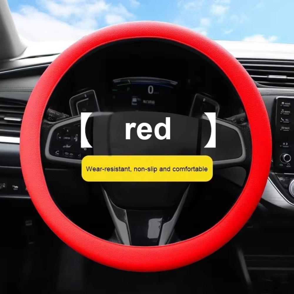 Silicone Car Steering Wheel Protector Anti-Slip Car Cover Vehicle Accessory DIY Installation