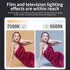 Двухцветный накамерный свет 80 Вт COB светодиоды видео свет для заполнения мини Bowens портативный можно держать в руках для прямых эфиров 2500-6500K с регулировкой яркости