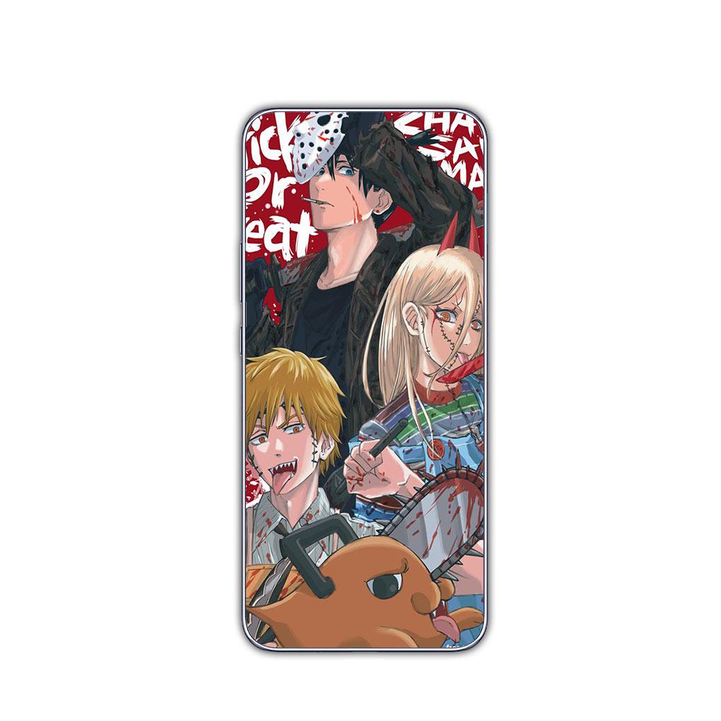 Чехол-книжка Chainsaw Man Denji Makima для Motorola Moto G13 G14 G53 G54 G62 G72 G82 G84 E13 E20 G42 G32 G23 G22