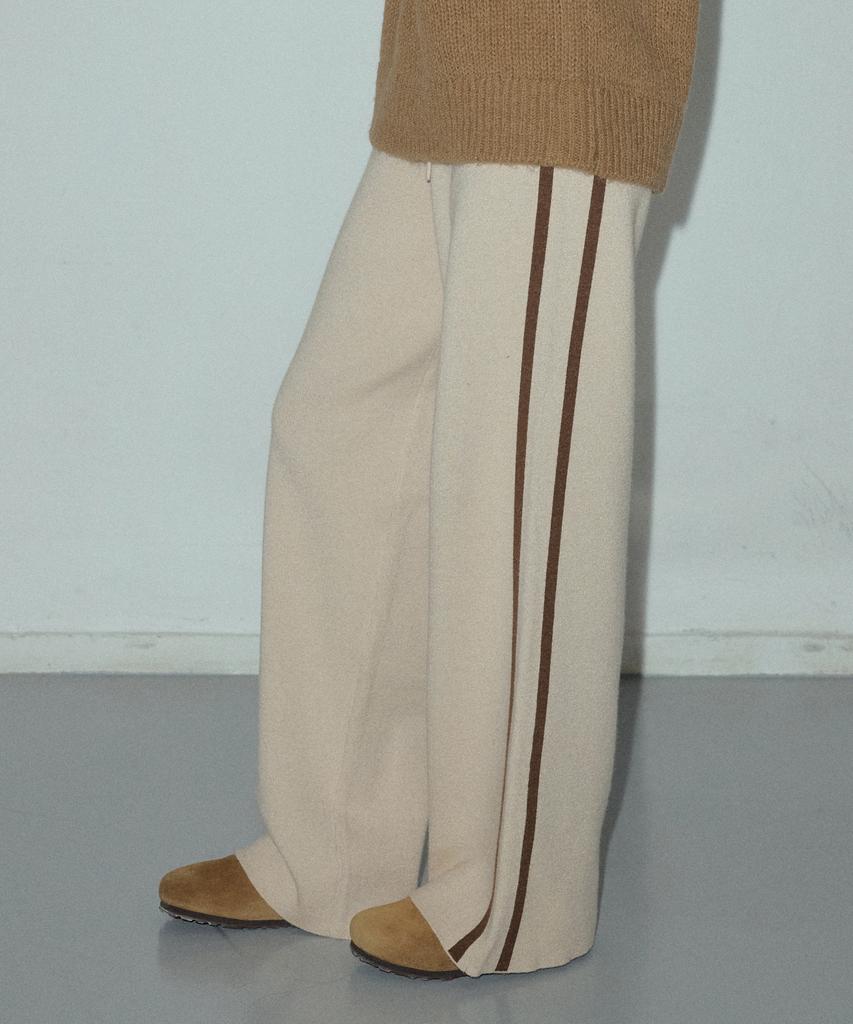CITTA Trackline Knit Pants_Ctk225 (Beige)