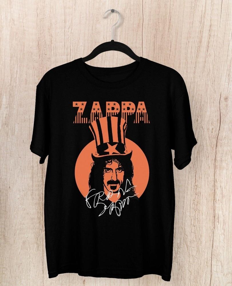 New Frank Zappa Signed Cotton Black Full Size Unisex Tee Shirt AG281 Unisex T-Shirt