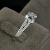 Zhenrong creative diamond-accented infinity ring - stylish engagement ring for women
