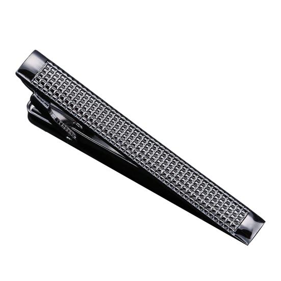 Мужской зажим для галстука, модный узор, универсальный полированный аксессуар, гладкая поверхность, деловой зажим для галстука для взрослых