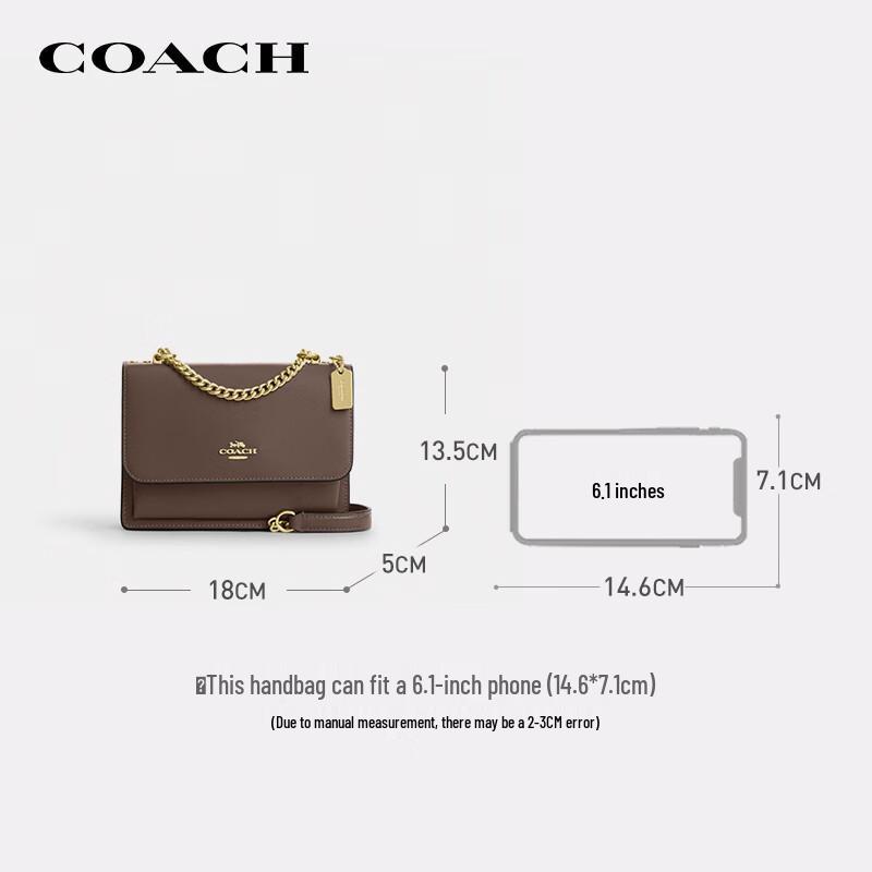 Мини-сумка кроссбоди COACH KLARE 'Аккордеон'