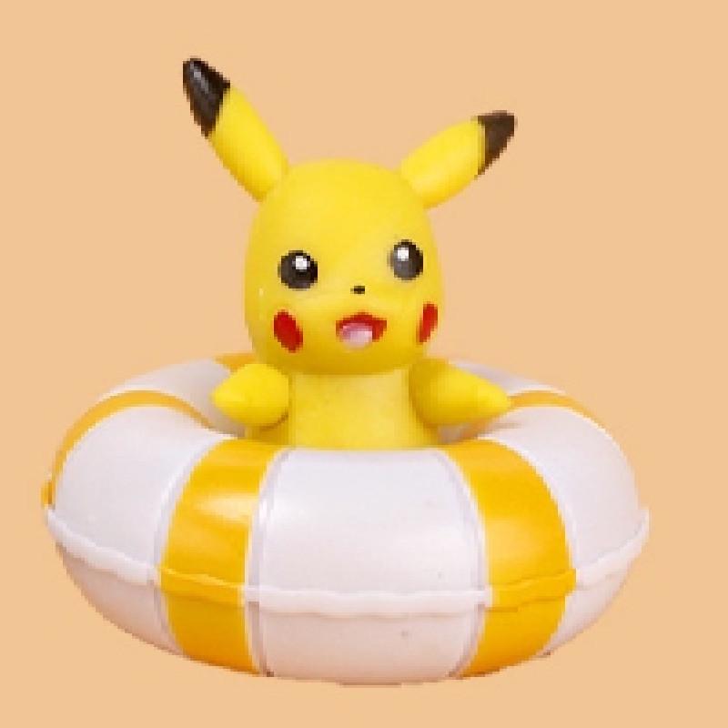 Adorable Pokemon 5pcs Figure Set Featuring Colorful Swimming Ring Designs For Collectors