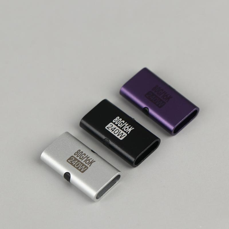 240 Вт Адаптер Type-C Женский-Женский Высокоскоростной PD Быстрая Зарядка USB C Удлинитель Конвертер для Игрового Ноутбука Док-станции